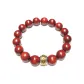 Red Sandalwood Single Wrap Six-Character Mantra Beaded Bracelet, 12×16 Pcs