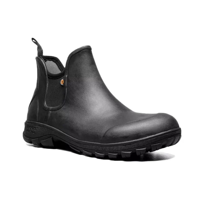 BOGS Waterproof And Wear-resistant Rain Boots Men's Black-3