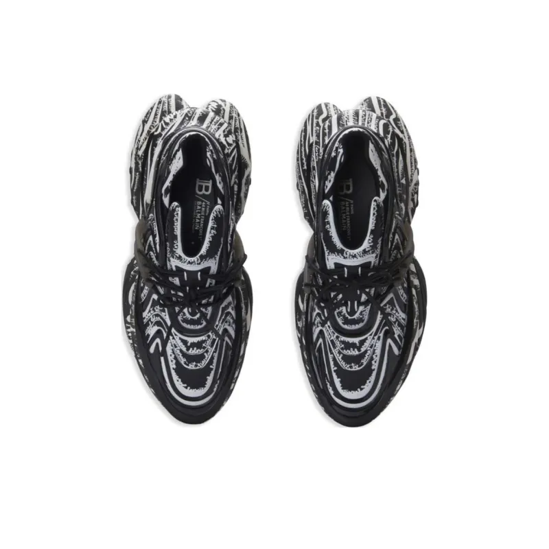 BALMAIN Unicorn Unicorn Low-Top Casual Shoes Men's Black-4