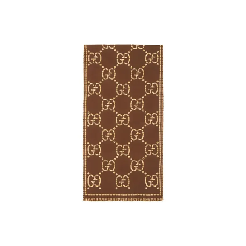 GUCCI GG jacquard Wool Scarf-1