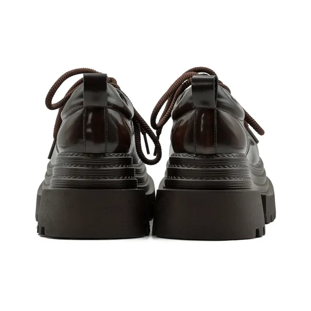 Little Sue Niche Design Trendy Versatile Triple-Layer Sneaker British Style Slimming Commute Casual Shoes Women's-10