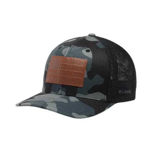 Columbia 100% Cotton Baseball Caps Men's Blue Camouflage