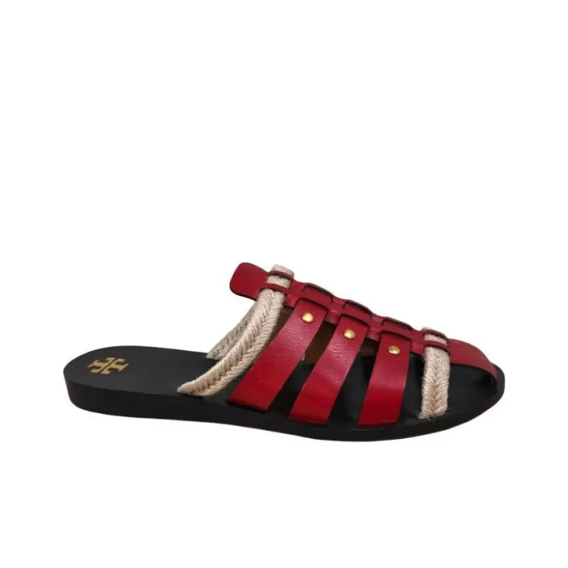 TORY BURCH Wrap-toe Slippers Women's Red-1