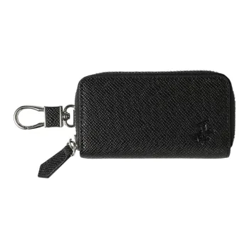BEVERLY HILLS POLO CLUB Cow Leather Key Pouch Men's Black