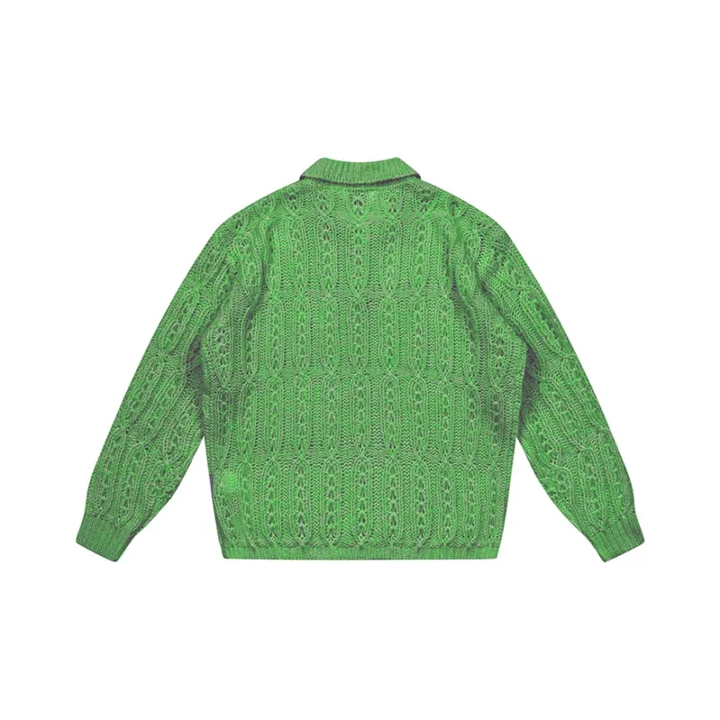EMPTY REFERENCE Sweater Unisex Green-1