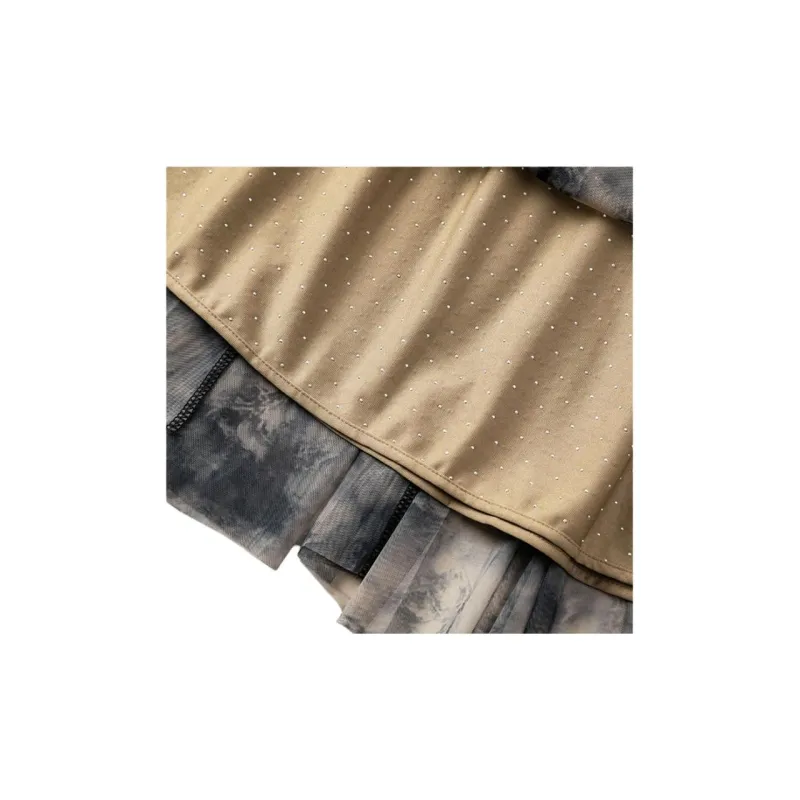 CHABER Casual Long Skirt Women's Dark Khaki-3