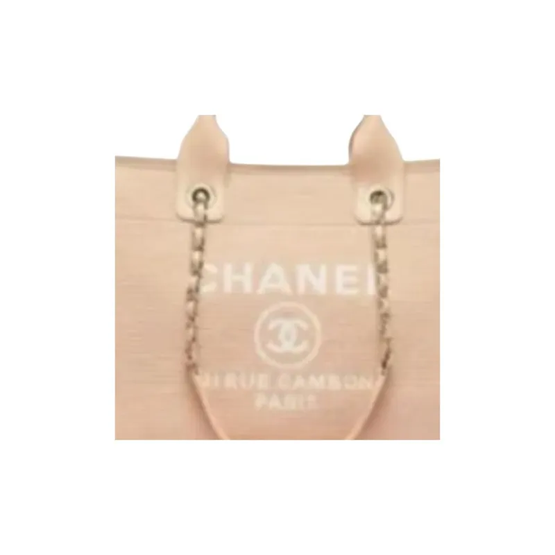 CHANEL Mixed Fiber Beach Bag, Tote Bag, Shopping Bag, Shoulder Bag, Handbag Women's Beige-3
