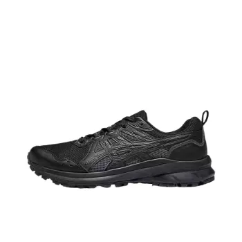 Asics Trail Scout 3 Breathable Low Top Hiking Shoes Unisex Black Blue