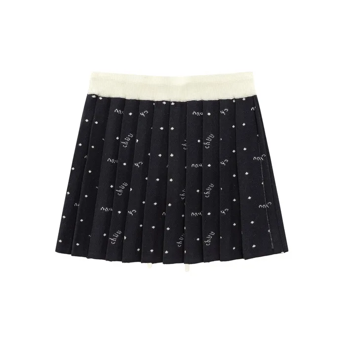 CHUU Casual Short Skirts Women's Navy Blue-1