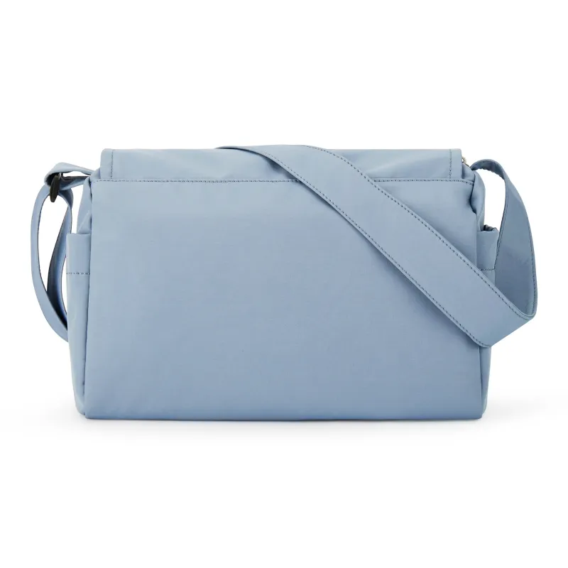 JEANSWEST Fabric Crossbody Bag Regular Unisex Black/Ecru/Dusty Blue-14