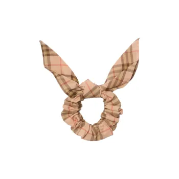 Burberry 100% Cotton Hair Tie Unisex Brown