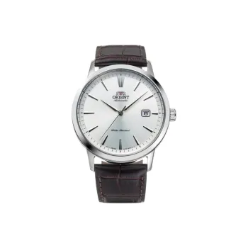 ORIENT Automatic/Manual Mechanical Movement Leather Watch Bands Watch Unisex Silver Dial