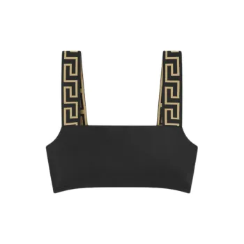 VERSACE Greca Border Bikini Top