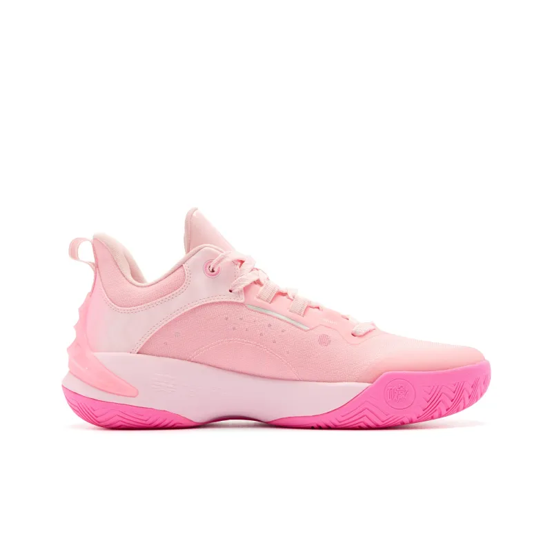 QIAODAN Phantom 6.0 Basketball Shoes Men Low Top Morning Light Pink Sparkle-1