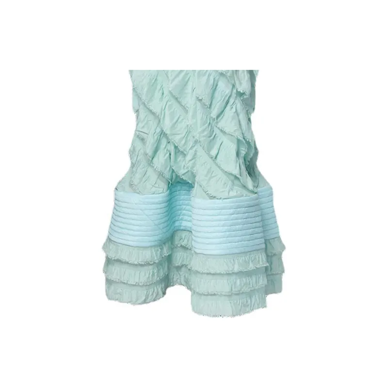 LOUIS VUITTON Mermaid Hem Flounce Gown-5