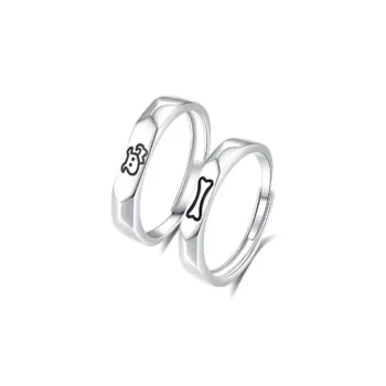 LUYUO 999 Fine Silver Rings Unisex