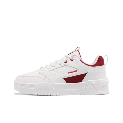 361° Soda 2 Anti Slip Wear Resistant Low Top Skateboard Shoes Women's White Red