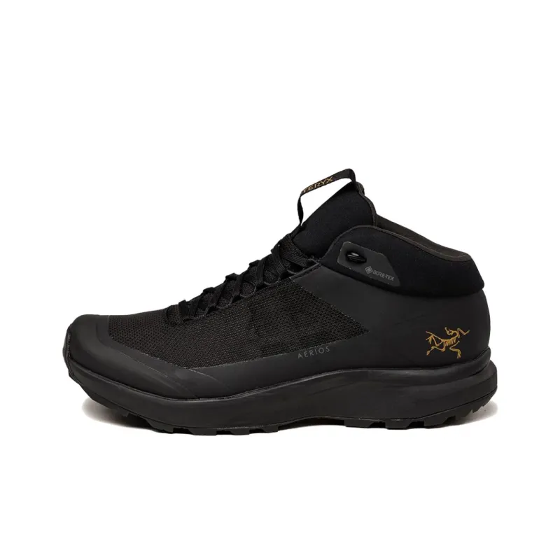 Arcteryx Aerios FL Cushioned Slip-Resistant Abrasion-Resistant Mid-Top Trekking Shoes Unisex Black-0