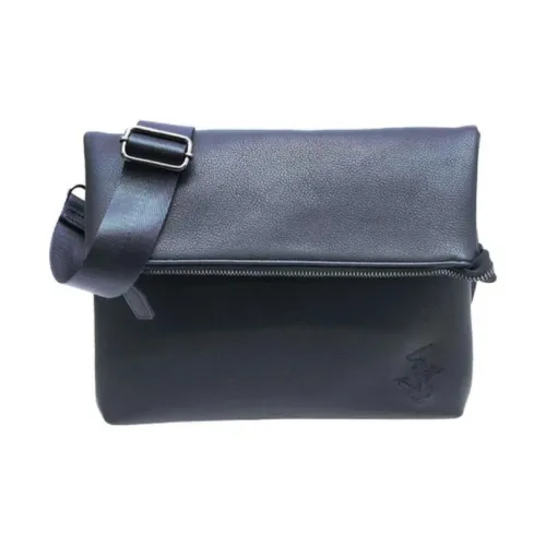 BEVERLY HILLS POLO CLUB PU Crossbody Bag Shoulder Bag Men's Marine Blue