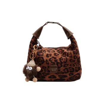 Yalu Suede Handbag Regular Women's Leopard Print
