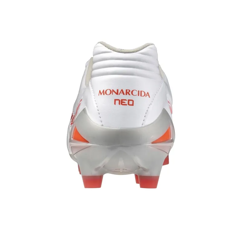 Mizuno Anti Slip Wear Resistant Soccer Shoes Unisex White Red-2