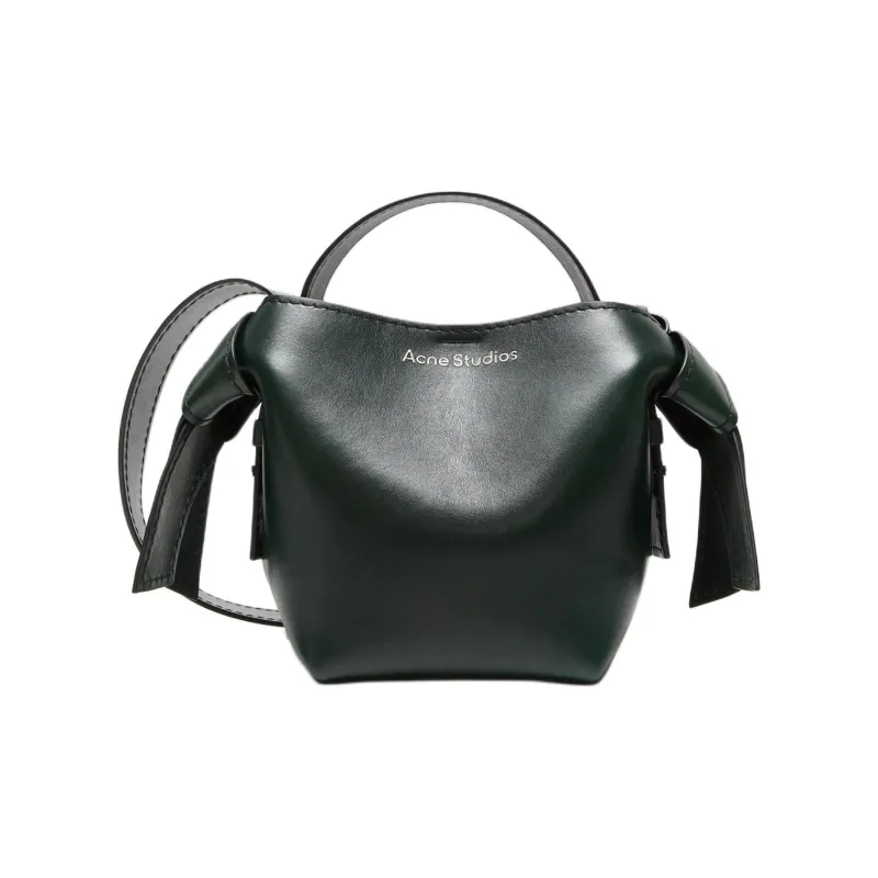 Acne Studios Calfskin Shoulder Bag, Crossbody Bag, Handbag Mini Women's Olive Green-0