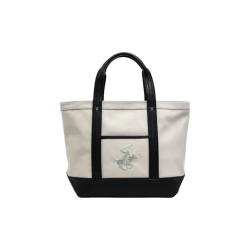 BEVERLY HILLS POLO CLUB Polyurethane Handbag Women's Natural/Black