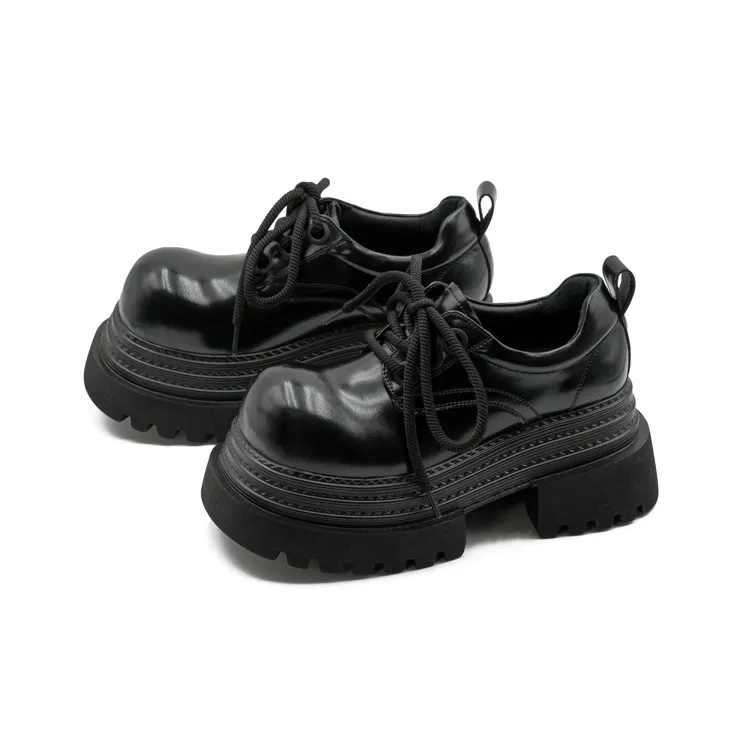 Little Sue Niche Design Trendy Versatile Triple-Layer Sneaker British Style Slimming Commute Casual Shoes Women's-13