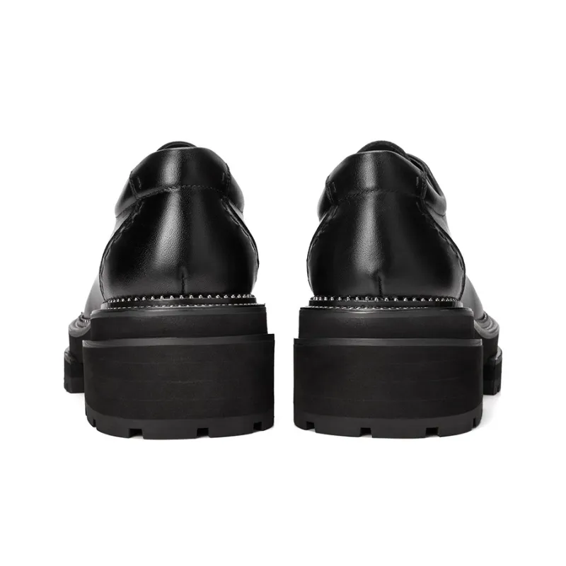 TUATARA Men's Casual Shoes Men Low Top Black/Black With Green Base-3