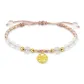 Agate-Blessings for Ten Years Bracelet (Pink Cord)