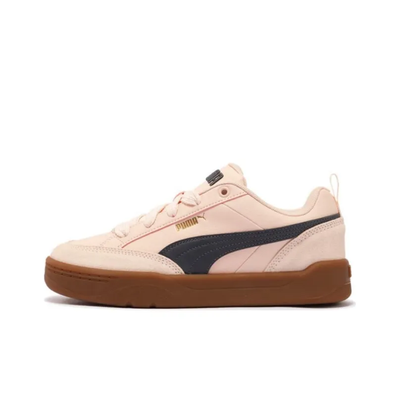 PUMA Park Lifestyle Anti-Slip And Wear-Resistant Breathable Low-Top Skateboard Shoes Unisex Pink Blue-0