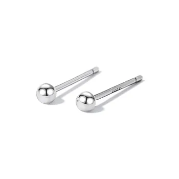 HMZ Sterling Silver Stud Earrings Unisex