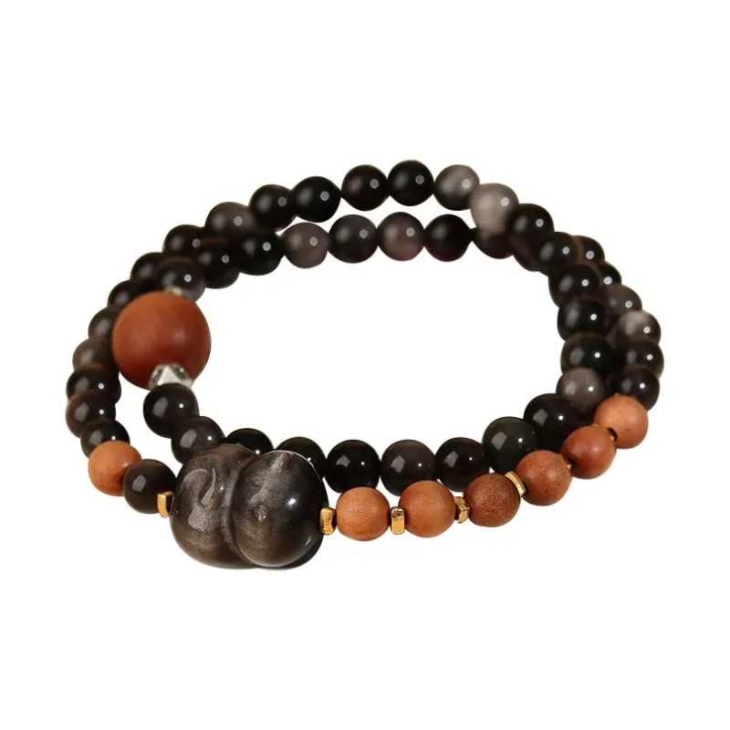 Wanshu Obsidian Bracelets Unisex-1