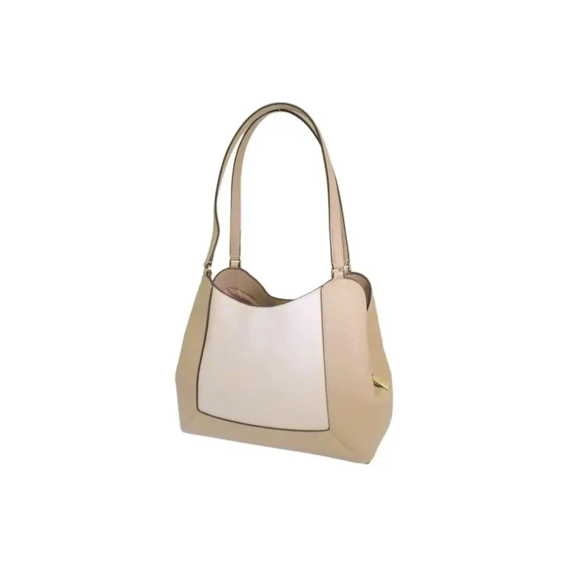 Kate Spade Litchi Grain Leather Handbag Shoulder Bag Women's Light Sand Multicolor-2