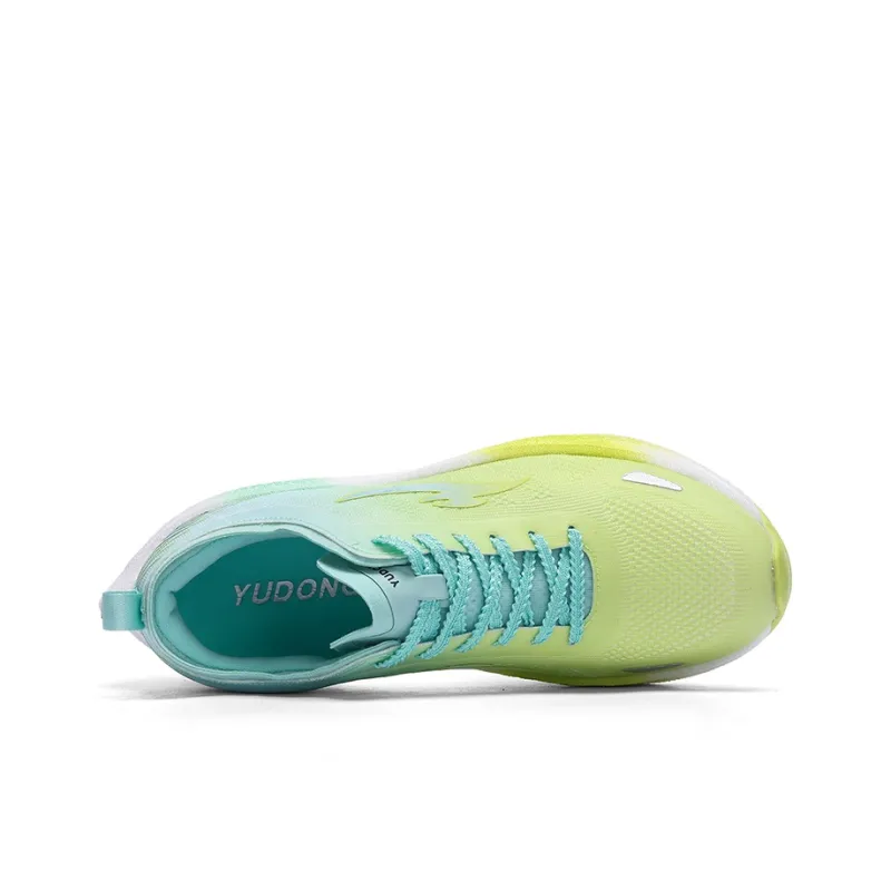 YUDONG Running Shoes Men Low Top Green-5