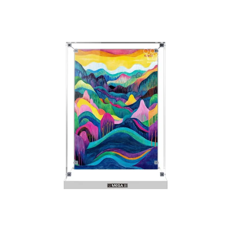 KGBOX Compatibility Pop Mart ROYAL Molly Huang Yuxing Bubble 400% Acrylic Storage Display Case Model Accessories-5