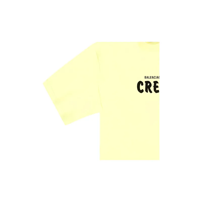 Balenciaga Regular T Shirt Women's Yellow-3