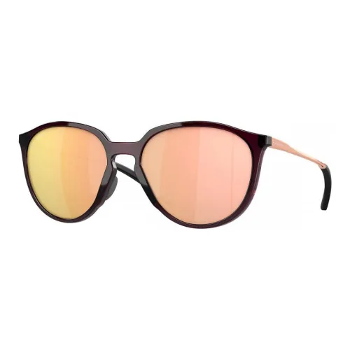 Oakley O Mat And Steel Round Sunglasses Women's Red
