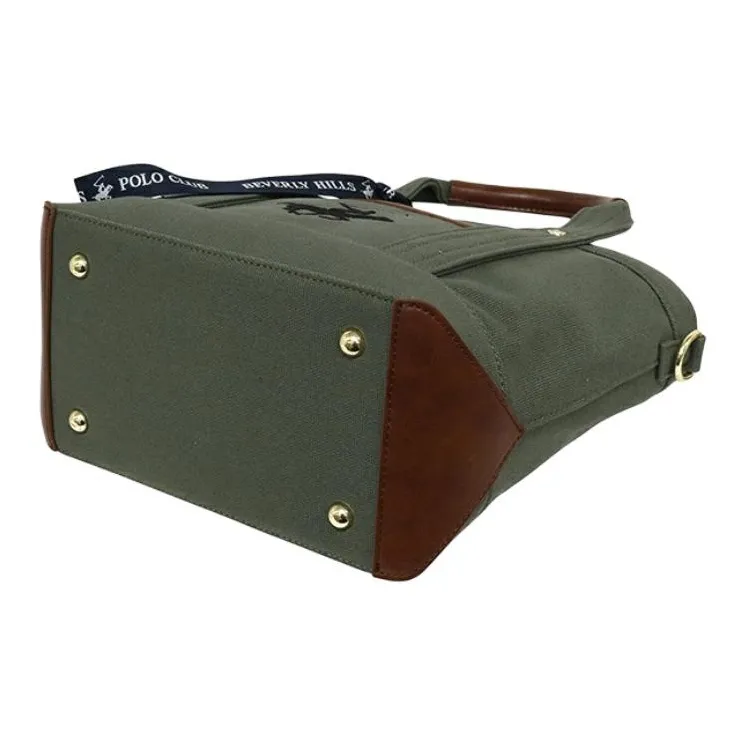 BEVERLY HILLS POLO CLUB Cotton Handbag Unisex Green-2