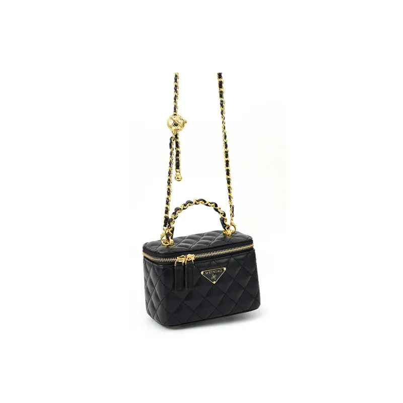 Vigno Synthetic Leather One Shoulder Handbags Regular Women's Black-2