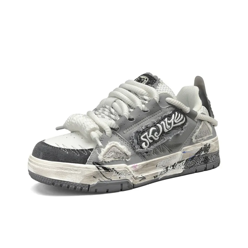 SK.TRIP Anti-Slip Wear-Resistant Lightweight Breathable Height Increasing Low-Top Skateboard Shoes Unisex-1