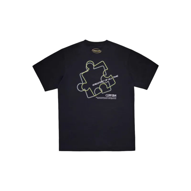 CORALIAN Badminton Jersey Unisex Black-1