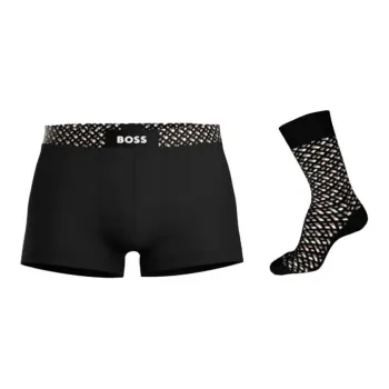 HUGO BOSS Monogram Socks And Boxer Set