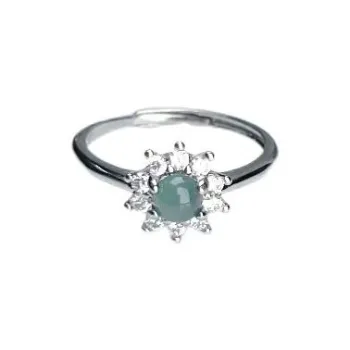 WENFUGE Bean Type Jadeite Rings Unisex