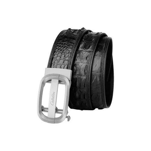 CATELLES Crocodile Leather Leather Belts Men's Width  3.8cm