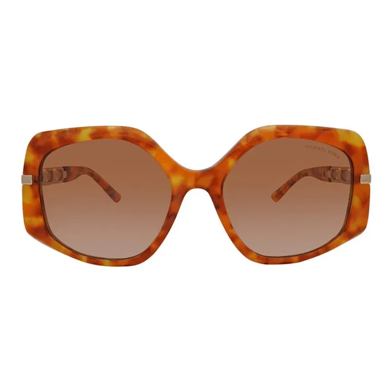 MICHAEL KORS Plastic Irregular Shape Sunglasses Women's Tortoiseshell-1