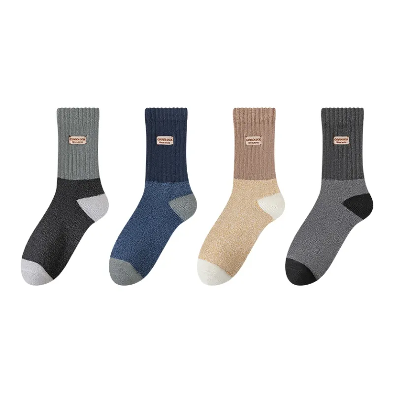 MIIOW Mid Calf Socks Men's 4 Pack-18