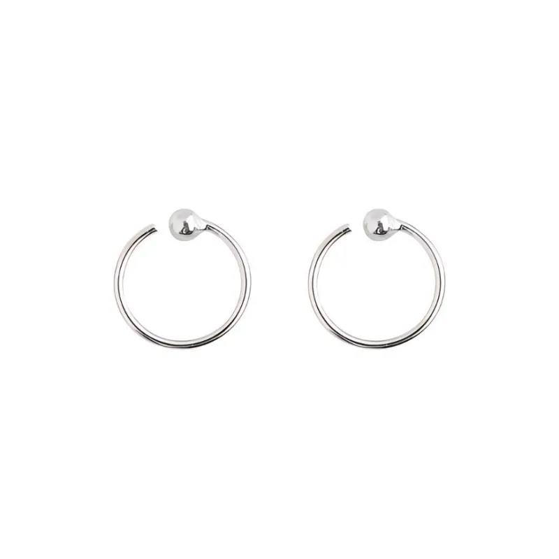 LUCA Sterling Silver Earrings Unisex-7