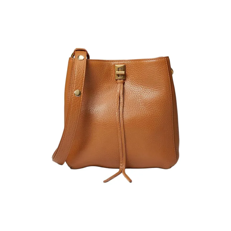 REBECCA MINKOFF Leather Crossbody Bag Shoulder Bag Women's Caramel Brown-1