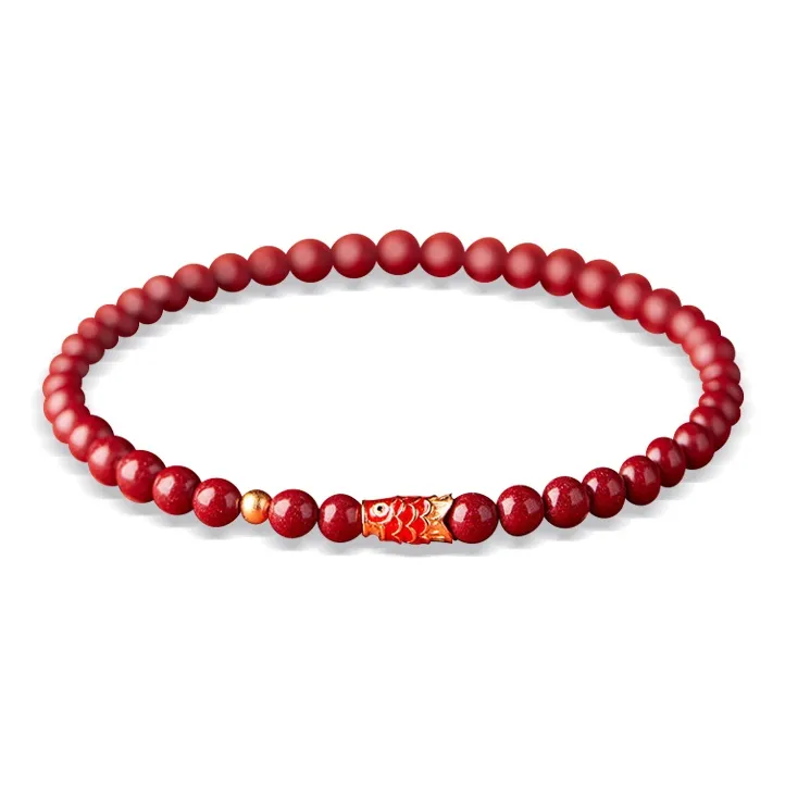 JINLIUFUJIXIANG Cinnabar Bracelets Unisex-0